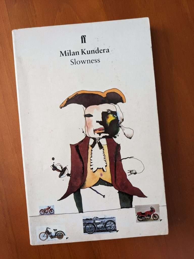 Cover of the paperback edition of Milan Kundera's novel Slowness.